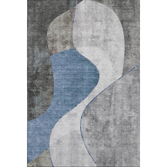 Addison Rugs Premium Machine Washable Mayfield  Blue 9' x 12' Rug