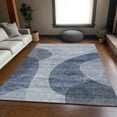 thumbnail image 1 of Addison Rugs Mayfield Washable Transitional Art Deco Blue Rectangle Rug, 9' x 12', 1 of 6