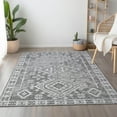 thumbnail image 1 of Addison Rugs Mayfield Washable Transitional Aztec Ash Rectangle Rug, 5' x 7'6", 1 of 6