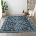 thumbnail image 1 of Addison Rugs Mayfield Washable Transitional Aztec Blue Rectangle Rug, 8' x 10', 1 of 6