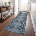 thumbnail image 1 of Addison Rugs Mayfield Washable Transitional Aztec Blue Runner Rug, 2'3" x 7'6", 1 of 5