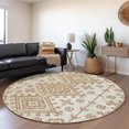 thumbnail image 1 of Addison Rugs Mayfield Washable Transitional Aztec Canyon Round Rug, 8' x 8', 1 of 5