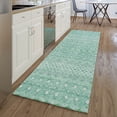 thumbnail image 1 of Addison Rugs Mayfield Washable Transitional Boho Aqua Runner Rug, 2'3" x 7'6", 1 of 5