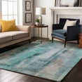 thumbnail image 1 of Addison Rugs Mayfield Washable Transitional Casual Teal Rectangle Rug, 9' x 12', 1 of 6
