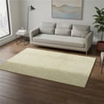 thumbnail image 1 of HomeRoots 644013 5 x 8 ft. Gold & Ivory Geometric Transitional Washable Machine Made Rectangle Area Rug with UV Protection, 1 of 9