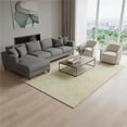 thumbnail image 1 of HomeRoots 644016 9 x 12 ft. Gold & Ivory Geometric Transitional Washable Machine Made Rectangle Area Rug with UV Protection, 1 of 9