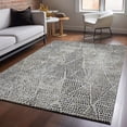 thumbnail image 1 of Addison Rugs Mayfield Washable Transitional Diamond Gray Rectangle Rug, 10' x 14', 1 of 6