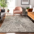 thumbnail image 1 of Addison Rugs Mayfield Washable Transitional Diamond Ivory Rectangle Rug, 9' x 12', 1 of 6