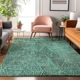 thumbnail image 1 of Addison Rugs Mayfield Washable Transitional Diamond Teal Rectangle Rug, 5' x 7'6", 1 of 6