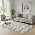 thumbnail image 1 of Addison Rugs Mayfield Washable Transitional Diamonds Gray Rectangle Rug, 5' x 7'6", 1 of 6