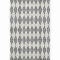 thumbnail image 1 of HomeRoots 650060 8 x 10 ft. Gray & Ivory Diamond Washable Machine Made Rectangle Area Rug with UV Protection, 1 of 9