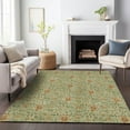 thumbnail image 1 of Addison Rugs Mayfield Washable Transitional Floral Aloe Rectangle Rug, 10' x 14', 1 of 6