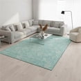 thumbnail image 1 of Addison Rugs Mayfield Washable Transitional Floral Aqua Rectangle Rug, 10' x 14', 1 of 6