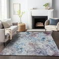 thumbnail image 1 of Addison Rugs Mayfield Washable Transitional Floral Blue Rectangle Rug, 10' x 14', 1 of 6