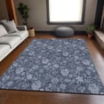 thumbnail image 1 of Addison Rugs Mayfield Washable Transitional Floral Blue Rectangle Rug, 9' x 12', 1 of 6