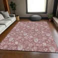 thumbnail image 1 of Addison Rugs Mayfield Washable Transitional Floral Blush Rectangle Rug, 9' x 12', 1 of 6