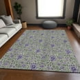 thumbnail image 1 of Addison Rugs Mayfield Washable Transitional Floral Olive Rectangle Rug, 9' x 12', 1 of 6