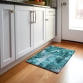 thumbnail image 1 of Addison Rugs Mayfield Washable Transitional Floral Teal Rectangle Rug, 1'8" x 2'6", 1 of 5