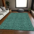 thumbnail image 1 of Addison Rugs Mayfield Washable Transitional Floral Teal Rectangle Rug, 3' x 5', 1 of 6