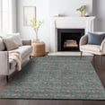 thumbnail image 1 of Addison Rugs Mayfield Washable Transitional Floral Teal Rectangle Rug, 8' x 10', 1 of 6