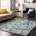 thumbnail image 1 of Addison Rugs Mayfield Washable Transitional Floral Teal Rectangle Rug, 8' x 10', 1 of 6
