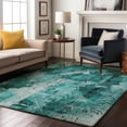 thumbnail image 1 of Addison Rugs Mayfield Washable Transitional Floral Teal Rectangle Rug, 8' x 10', 1 of 6
