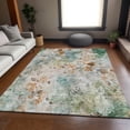 thumbnail image 1 of Addison Rugs Mayfield Washable Transitional Floral Teal Rectangle Rug, 8' x 10', 1 of 6