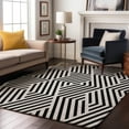 thumbnail image 1 of Addison Rugs Mayfield Washable Transitional Geometric Black Rectangle Rug, 10' x 14', 1 of 6