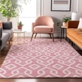 thumbnail image 1 of Addison Rugs Mayfield Washable Transitional Geometric Blush Rectangle Rug, 9' x 12', 1 of 6