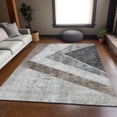 thumbnail image 1 of Addison Rugs Mayfield Washable Transitional Geometric Gray Rectangle Rug, 10' x 14', 1 of 6