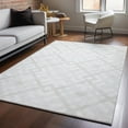 thumbnail image 1 of Addison Rugs Mayfield Washable Transitional Geometric Ivory Rectangle Rug, 3' x 5', 1 of 6