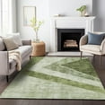 thumbnail image 1 of Addison Rugs Mayfield Washable Transitional Geometric Olive Rectangle Rug, 9' x 12', 1 of 6