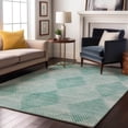 thumbnail image 1 of Addison Rugs Mayfield Washable Transitional Geometric Teal Rectangle Rug, 8' x 10', 1 of 6