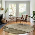 thumbnail image 1 of Addison Rugs Mayfield Washable Transitional Modern Brown Round Rug, 8' x 8', 1 of 5