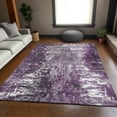thumbnail image 1 of Addison Rugs Mayfield Washable Transitional Modern Eggplant Rectangle Rug, 10' x 14', 1 of 6