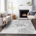 thumbnail image 1 of Addison Rugs Mayfield Washable Transitional Modern Gray Rectangle Rug, 9' x 12', 1 of 6