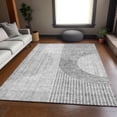 thumbnail image 1 of Addison Rugs Mayfield Washable Transitional Modern Gray Rectangle Rug, 9' x 12', 1 of 6