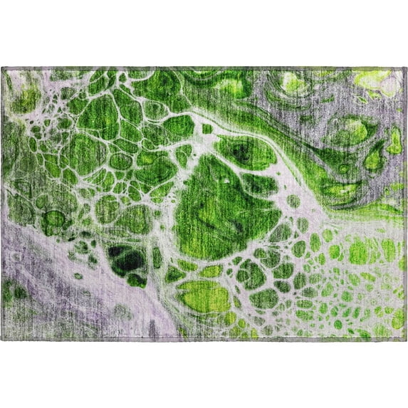 Dalyn Rugs Premium Machine Washable Mayfield AMF682 Lime 1'8" x 2'6" Rug