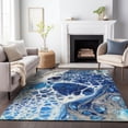 thumbnail image 1 of Addison Rugs Mayfield Washable Transitional Modern Navy Rectangle Rug, 10' x 14', 1 of 6