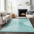 thumbnail image 1 of Addison Rugs Mayfield Washable Transitional Modern Teal Rectangle Rug, 10' x 14', 1 of 6