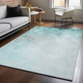 thumbnail image 1 of Addison Rugs Mayfield Washable Transitional Modern Teal Rectangle Rug, 3' x 5', 1 of 6