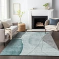 thumbnail image 1 of Addison Rugs Mayfield Washable Transitional Modern Teal Rectangle Rug, 3' x 5', 1 of 6