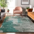 thumbnail image 1 of Addison Rugs Mayfield Washable Transitional Modern Teal Rectangle Rug, 3' x 5', 1 of 6