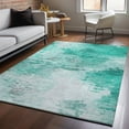 thumbnail image 1 of Addison Rugs Mayfield Washable Transitional Modern Teal Rectangle Rug, 8' x 10', 1 of 6