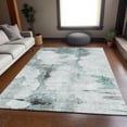 thumbnail image 1 of Addison Rugs Mayfield Washable Transitional Modern Teal Rectangle Rug, 9' x 12', 1 of 6