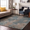 thumbnail image 1 of Addison Rugs Mayfield Washable Transitional Modern Teal Rectangle Rug, 9' x 12', 1 of 6