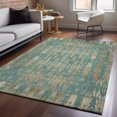 thumbnail image 1 of Addison Rugs Mayfield Washable Transitional Moroccan Teal Rectangle Rug, 9' x 12', 1 of 6