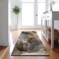 thumbnail image 1 of Addison Rugs Mayfield Washable Transitional Organic Brown Runner Rug, 2'3" x 7'6", 1 of 5