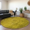 thumbnail image 1 of Addison Rugs Mayfield Washable Transitional Organic Gold Round Rug, 8' x 8', 1 of 5