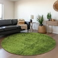 thumbnail image 1 of Addison Rugs Mayfield Washable Transitional Organic Green Round Rug, 8' x 8', 1 of 5